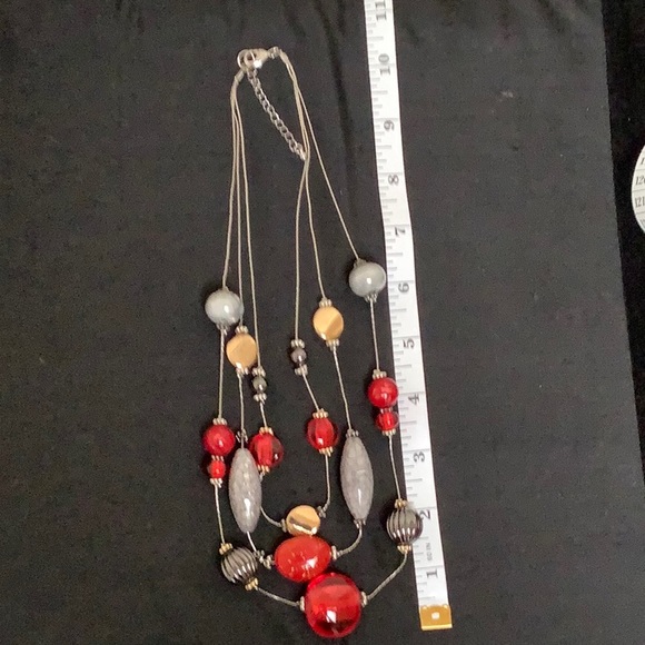 Multi-Strand Beaded Necklace - Picture 3 of 5